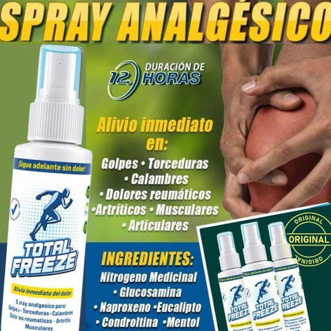 TOTAL FREEZE - SPRAY ANALGÉSICO DE HIELO LÍQUIDO