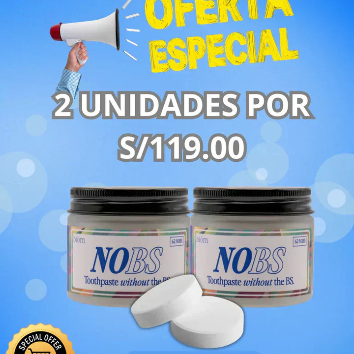 NOBS - PASTA DENTAL EN TABLETAS NANOHIDROXIAPATITA